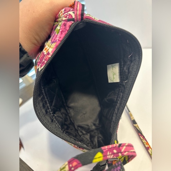 Vera Bradley Pirouette Pink Crossbody Bag Adjustable Strap Small Floral Purse - Picture 7 of 7